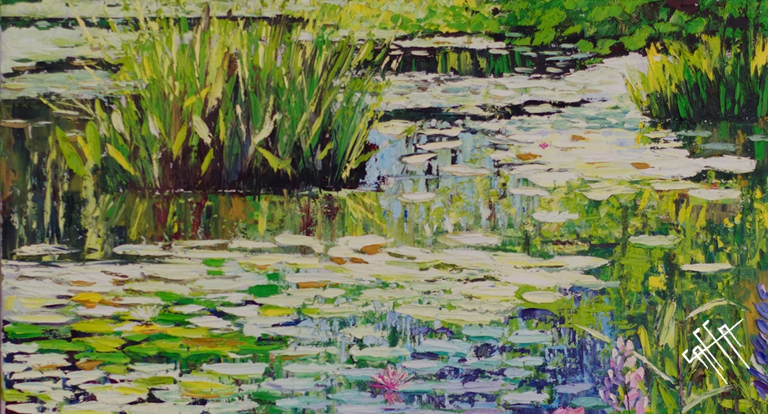Homenaje a Claude Monet - Pintura al oleo